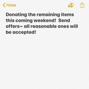 MOVING/DONATING
